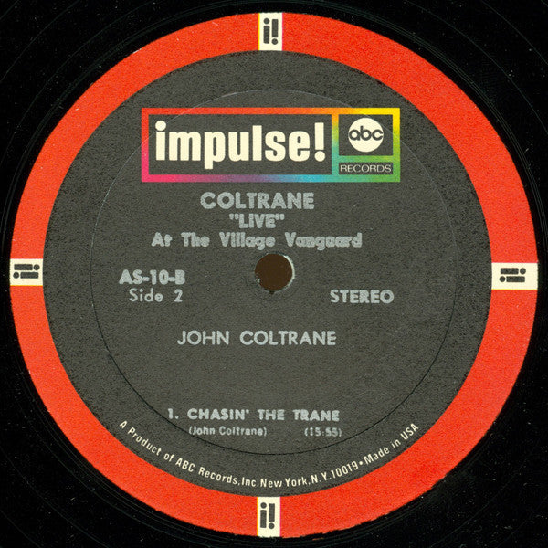 John Coltrane - "Live" At The Village Vanguard (Vinyl, LP, Album, Repress, Stereo) Very Good (VG) / Very Good (VG)