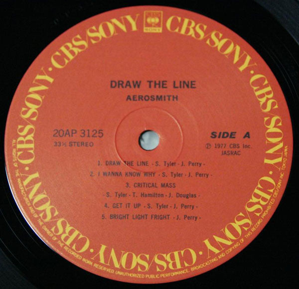 Aerosmith - Draw The Line (Vinyl, LP, Album, Reissue) Very Good (VG) / Good Plus (G+)