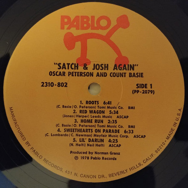 Oscar Peterson - Satch And Josh.....Again (Vinyl, LP, Album, Stereo) Very Good (VG) / Very Good (VG)