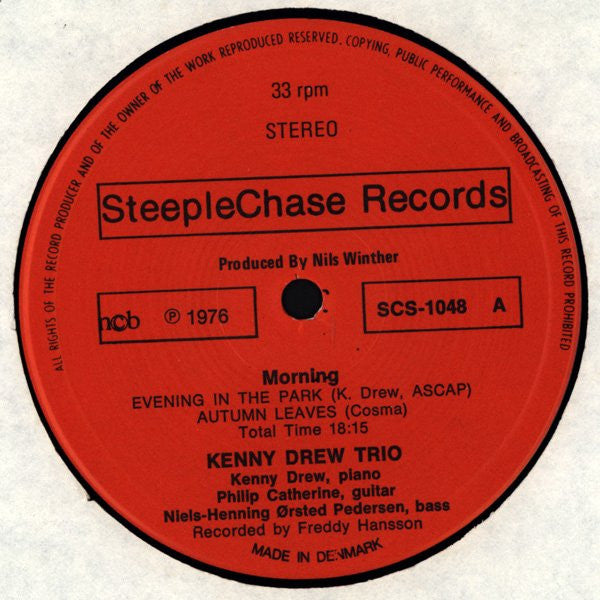 The Kenny Drew Trio - Morning (Vinyl, LP, Album) Very Good Plus (VG+) / Very Good Plus (VG+)