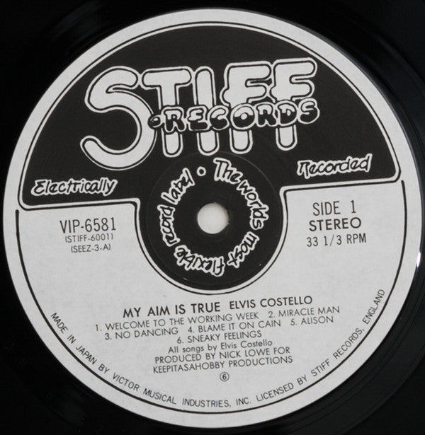 Elvis Costello - My Aim Is True (Vinyl, LP, Album, Stereo) Very Good Plus (VG+) / Very Good Plus (VG+)