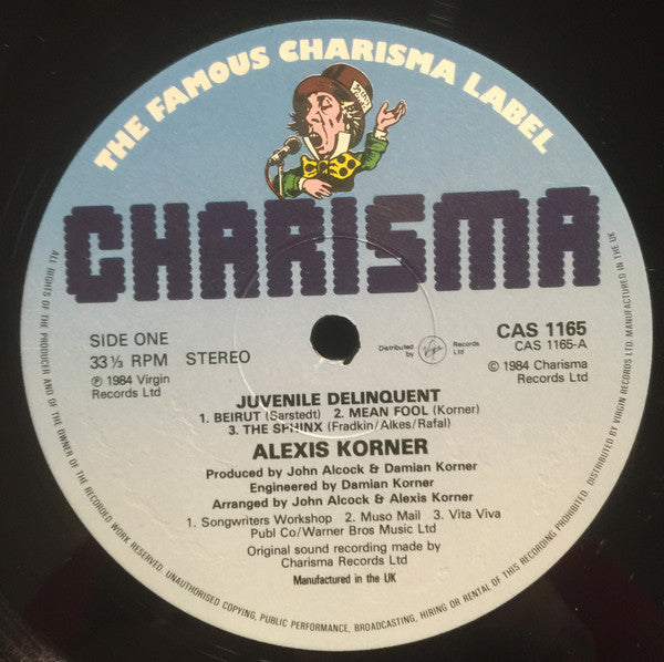 Alexis Korner - Juvenile Delinquent (Vinyl, LP, Album) Very Good (VG) / Good Plus (G+)