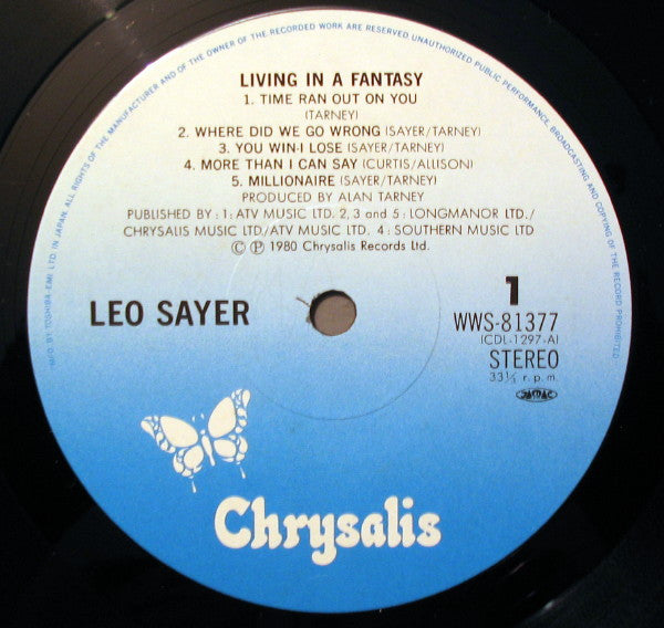 Leo Sayer - Living In A Fantasy (Vinyl, LP, Album)