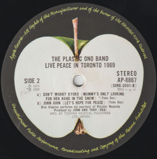 The Plastic Ono Band - Live Peace In Toronto 1969 (Vinyl, LP, Album...