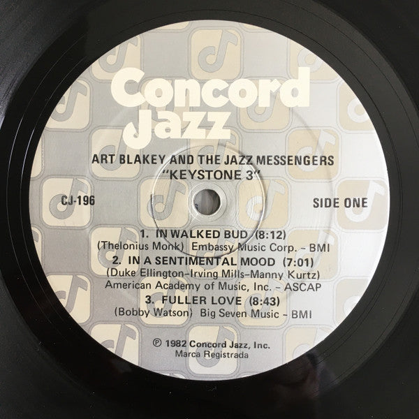 Art Blakey & The Jazz Messengers - Keystone 3 (Vinyl, LP, Album)