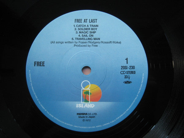 Free - At Last (Vinyl, LP, Album, Reissue) Very Good Plus (VG+) / Very Good Plus (VG+)