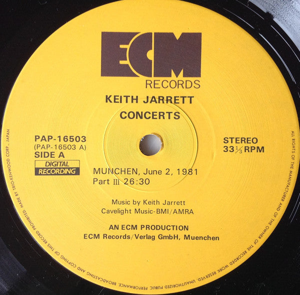 Keith Jarrett - Concerts (Vinyl, Box Set, LP, Album)