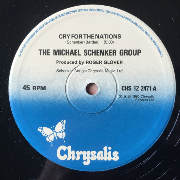 The Michael Schenker Group - Cry For The Nations (Vinyl, 12", 45 RPM) Very Good Plus (VG+) / Very Good Plus (VG+)