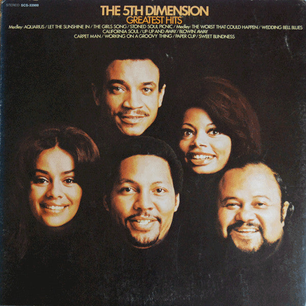 The Fifth Dimension - Greatest Hits (Vinyl, LP, Compilation, Stereo) Good Plus (G+) / Very Good (VG)