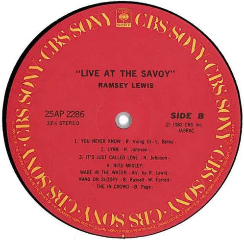 Ramsey Lewis - Live At The Savoy (Vinyl, LP, Album)