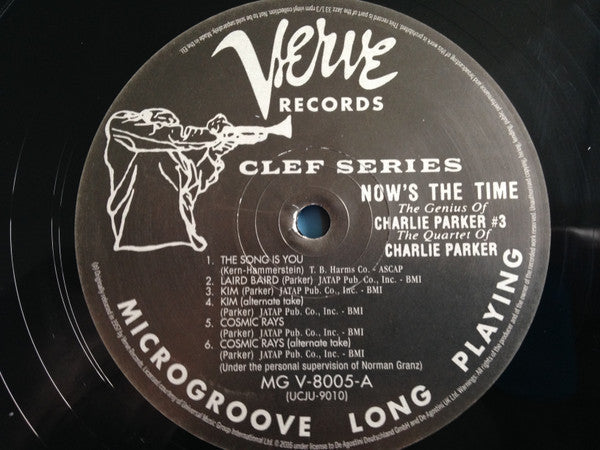 The Charlie Parker Quartet - Now's The Time (Vinyl, LP, Album, Reis...