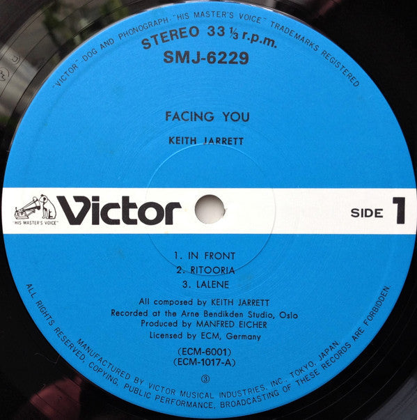 Keith Jarrett - Facing You = フェイシング・ユー (Vinyl, LP, Album, Reissue, ...