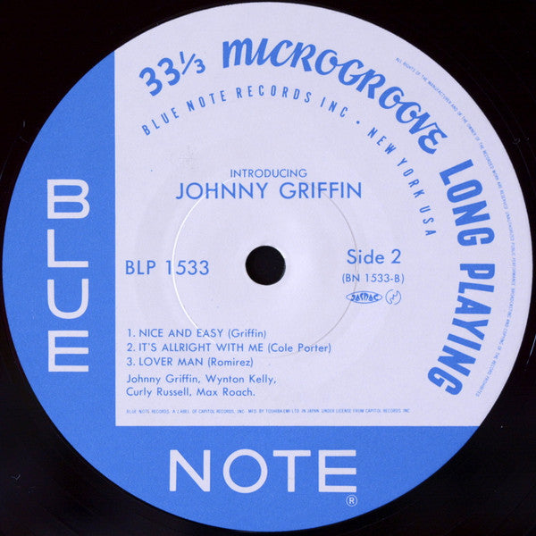 Johnny Griffin - Introducing Johnny Griffin (Vinyl, LP, Album, Reissue, Mono) Very Good (VG) / Very Good Plus (VG+)