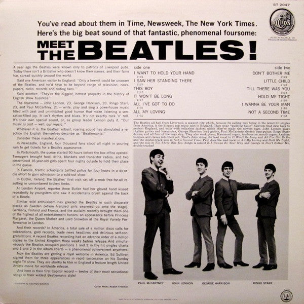 The Beatles - Meet The Beatles! (Vinyl, LP, Album, Reissue, Stereo) Very Good (VG) / Very Good Plus (VG+)