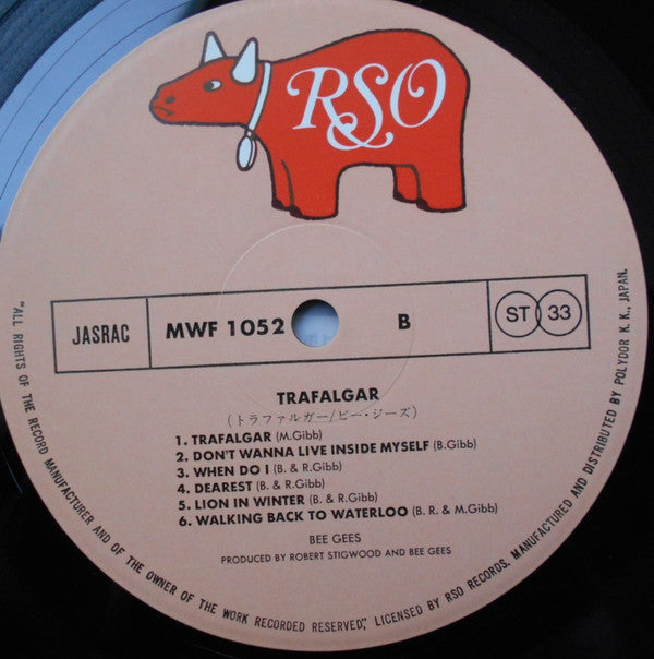 Bee Gees - Trafalgar (Vinyl, LP, Album, Reissue, Stereo) Very Good Plus (VG+) / Very Good (VG)