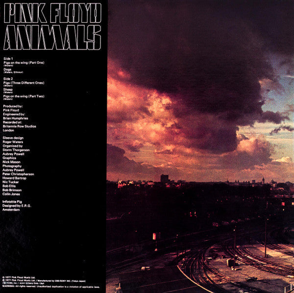 Pink Floyd - Animals = アニマルズ (Vinyl, LP, Album, Stereo) Near Mint (NM or M-) / Very Good Plus (VG+)