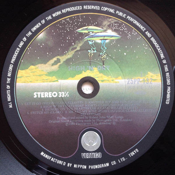 Def Leppard - High 'N' Dry (Vinyl, LP, Album, Reissue, Stereo) Near Mint (NM or M-) / Very Good Plus (VG+)