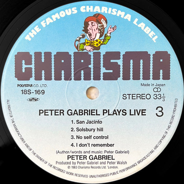 Peter Gabriel - Plays Live (Vinyl, LP, Album)