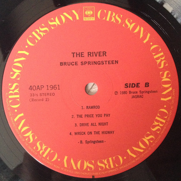 Bruce Springsteen - The River (Vinyl, LP, Album, Repress)