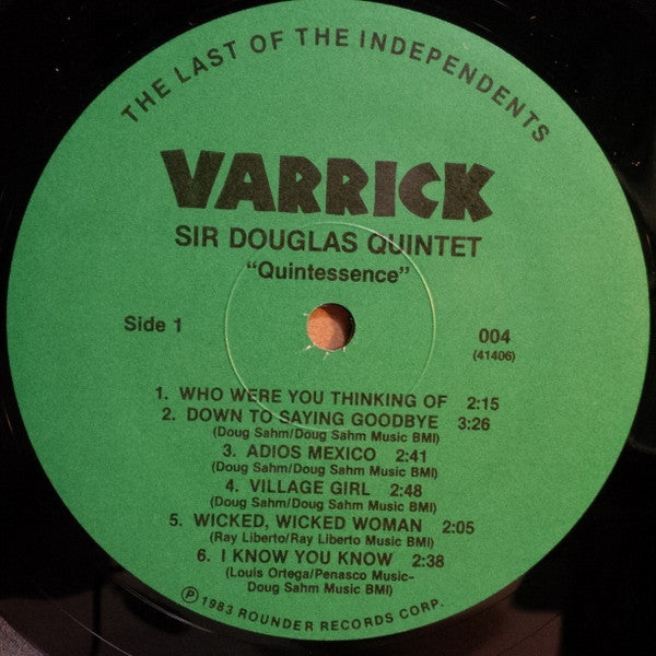 Sir Douglas Quintet - Quintessence (Vinyl, LP) Near Mint (NM or M-) / Very Good Plus (VG+)