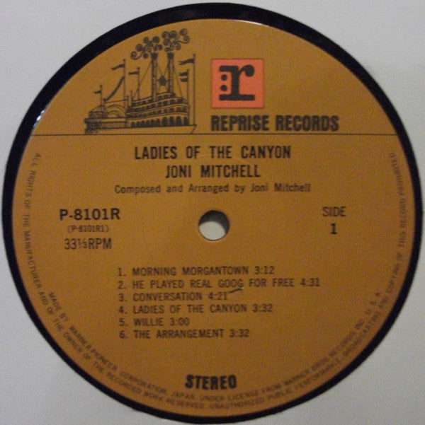 Joni Mitchell - Ladies Of The Canyon (Vinyl, LP, Album, Reissue) Very Good (VG) / Very Good (VG)