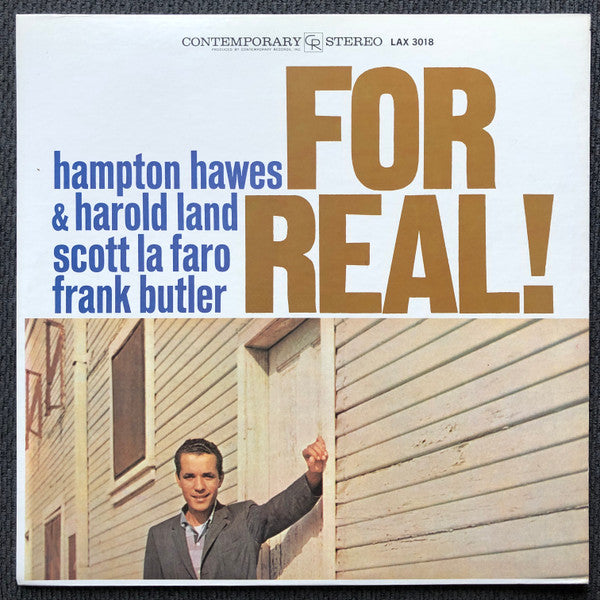Hampton Hawes - For Real! (Vinyl, LP, Album, Limited Edition, Reissue, Stereo) Very Good Plus (VG+) / Very Good (VG)