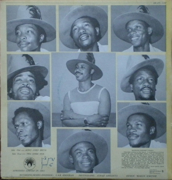 Dr. Sir Warrior - Agwo Loro Ibeya (Vinyl, LP, Album) Very Good (VG) / Very Good (VG)
