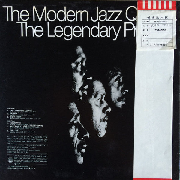 The Modern Jazz Quartet - The Legendary Profile (Vinyl, LP, Album) Very Good Plus (VG+) / Very Good Plus (VG+)