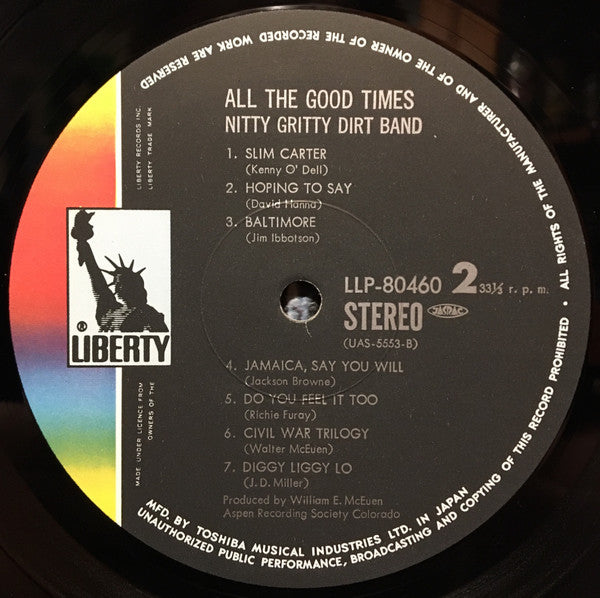 Nitty Gritty Dirt Band - All The Good Times (Vinyl, LP, Album)