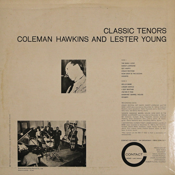 Coleman Hawkins - Classic Tenors (Vinyl, LP, Compilation, Limited E...