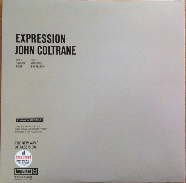 John Coltrane - Expression (Vinyl, LP, Album, Reissue, Stereo)