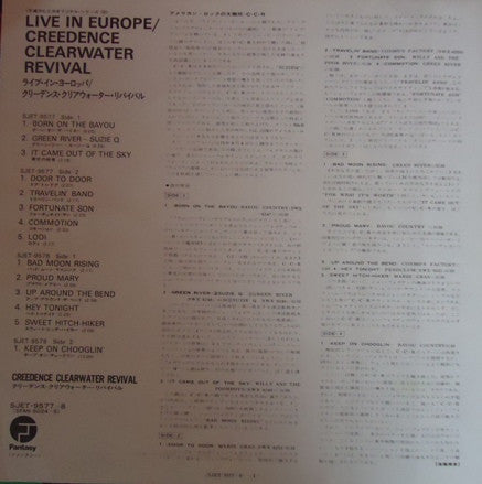 Creedence Clearwater Revival - Live In Europe (Vinyl, LP, Album, Re...