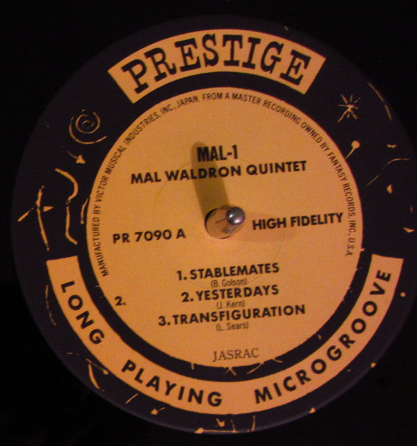 Mal Waldron Quintet - Mal-1 (Vinyl, LP, Album, Limited Edition, Reissue, Mono) Very Good (VG) / Very Good Plus (VG+)