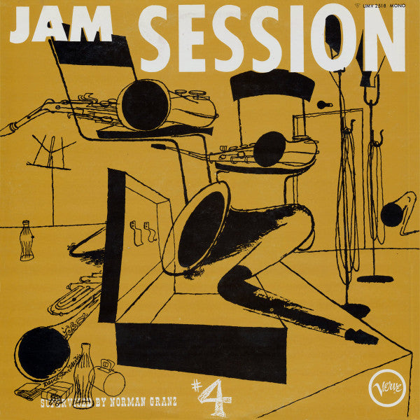 Various - Norman Granz' Jam Session #4 (Vinyl, LP, Album, Reissue, Mono) Very Good Plus (VG+) / Very Good Plus (VG+)