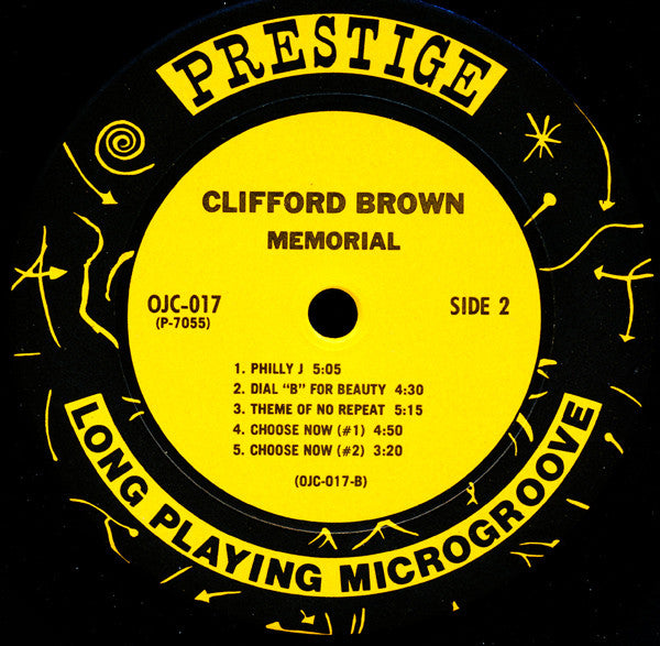 Clifford Brown - Memorial (Vinyl, LP, Compilation, Reissue, Remastered, Mono) Very Good Plus (VG+) / Very Good Plus (VG+)