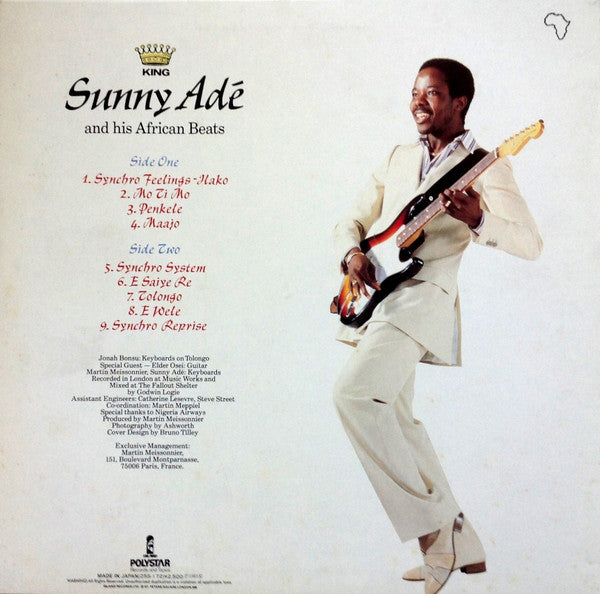 King Sunny Ade & His African Beats - Synchro System = シンクロ・システム (Vinyl, LP, Album, Stereo) Very Good Plus (VG+) / Very Good (VG)