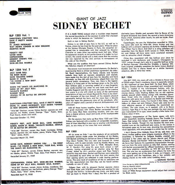 Sidney Bechet - Volume 1 (Vinyl, LP, Reissue, Stereo) Very Good Plus (VG+) / Good Plus (G+)