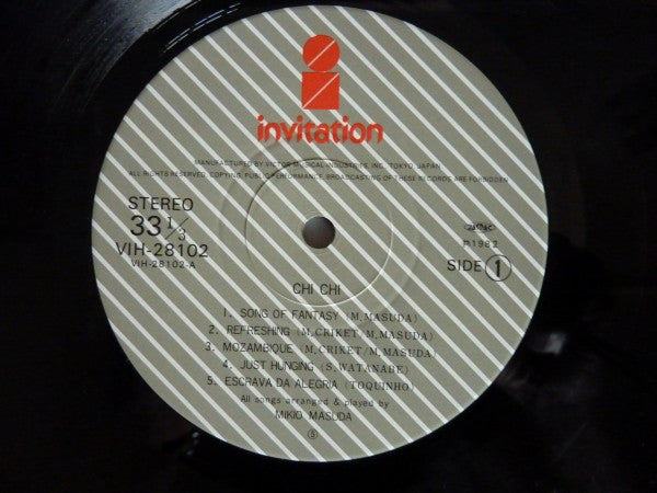 Mikio Masuda - Chi Chi (Vinyl, LP) Very Good Plus (VG+) / Very Good Plus (VG+)