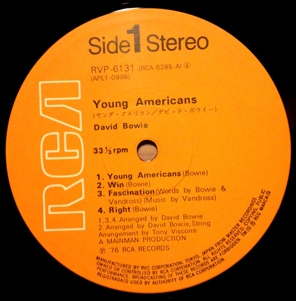 David Bowie - Young Americans (Vinyl, LP, Album, Reissue)