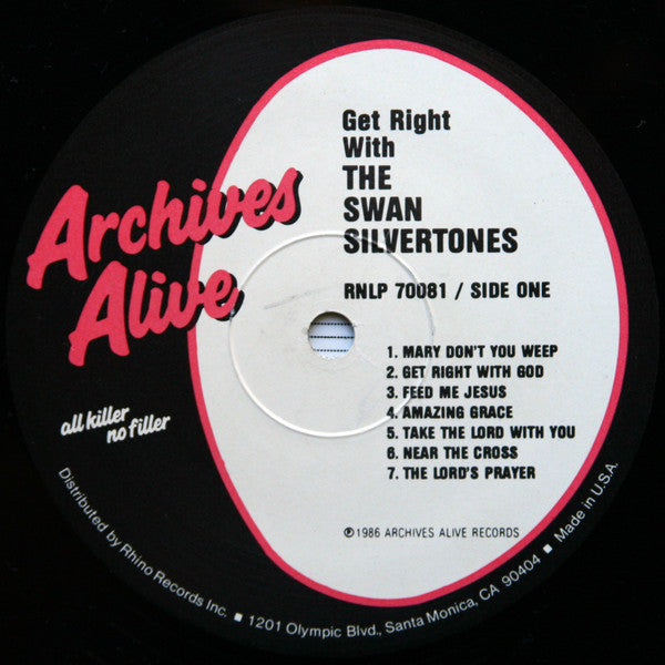 The Swan Silvertones - Get Right With The Swan Silvertones (Vinyl, LP, Compilation) Very Good Plus (VG+) / Very Good Plus (VG+)
