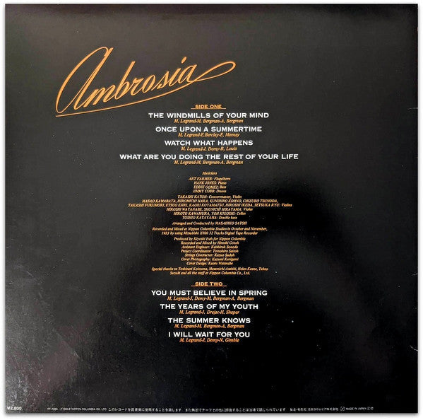 Art Farmer - Ambrosia (Vinyl, LP, Album)