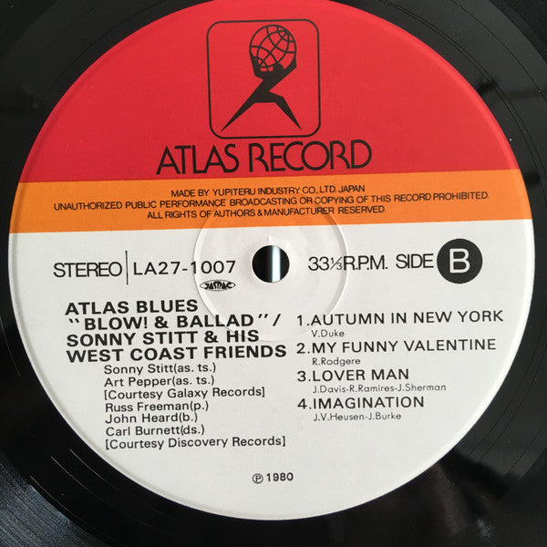 Sonny Stitt & His West Coast Friends - Atlas Blues "Blow! & Ballade...