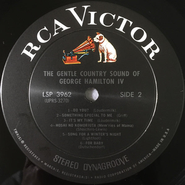 George Hamilton IV - The Gentle Country Sound Of George Hamilton IV (Vinyl, LP, Album, Stereo) Good Plus (G+) / Good Plus (G+)
