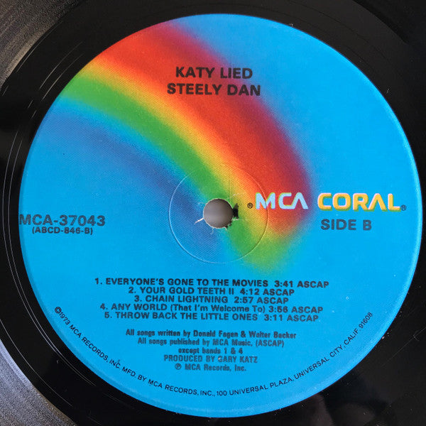 Steely Dan - Katy Lied (Vinyl, LP, Album, Reissue) Very Good (VG) / Very Good Plus (VG+)