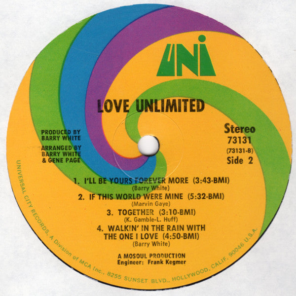 Love Unlimited - From A Girl's Point Of View We Give To You... Love Unlimited (Vinyl, LP, Album, Partially Mixed) Good Plus (G+) / Good Plus (G+)