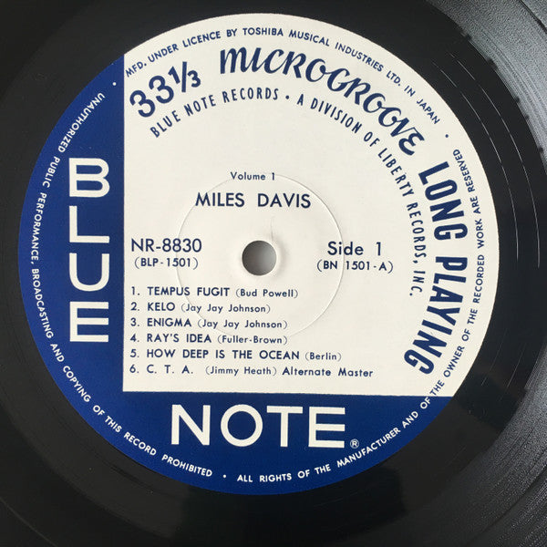 Miles Davis - Volume 1 (Vinyl, LP, Compilation, Reissue, Mono) Very Good Plus (VG+) / Very Good Plus (VG+)