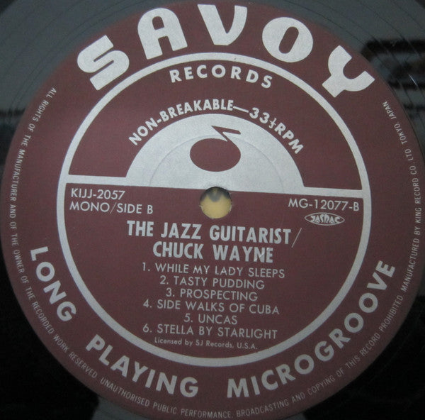 Chuck Wayne - The Jazz Guitarist (Vinyl, LP, Album, Reissue, Mono) Very Good Plus (VG+) / Very Good Plus (VG+)