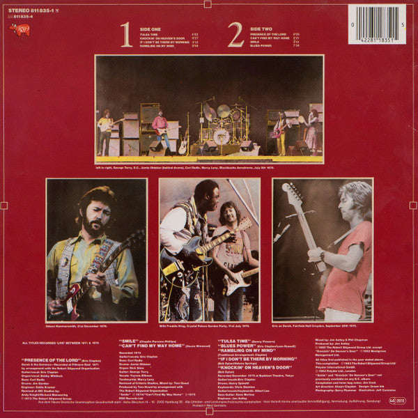 Eric Clapton - Timepieces Vol. II - 'Live' In The Seventies (Vinyl, LP, Compilation) Very Good Plus (VG+) / Very Good Plus (VG+)