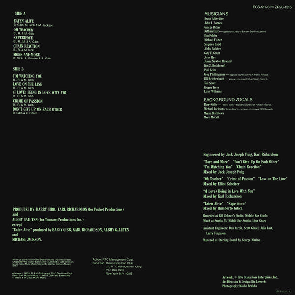 Diana Ross - Eaten Alive (Vinyl, LP, Album)