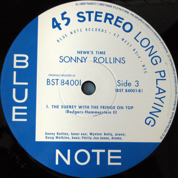 Sonny Rollins - Newk's Time (2xVinyl, 12", 45 RPM, Album, Limited Edition, Numbered, Reissue, Stereo) Very Good Plus (VG+) / Near Mint (NM or M-)